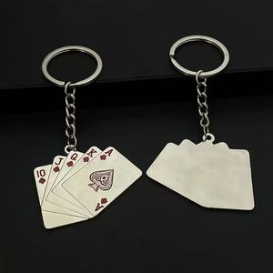 Cổ Điển Kim Loại <span class=keywords><strong>Keychain</strong></span> Biểu Tượng Tùy Chỉnh Thẻ Trò Chơi Keyring Kẽm Hợp Kim Người Chơi Lưu Niệm Carabiner Mặt Dây Chuyền Thời Trang Tùy Chỉnh Thủ Công Mỹ Nghệ - Product Image 2