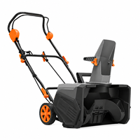 Balayeuse et souffleuse à neige électrique 1800W avec brosse, largeur de déblaiement de 460 mm, portée de 6 m pour allées et jardins