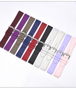 Bracelet de montre en caoutchouc à dégagement rapide pour Santoz <span class=keywords><strong>Dumont</strong></span> 15.5mm 17.5mm Sport plongée ceinture Bracelet étanche usine en gros - Product Image 6