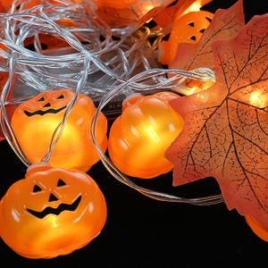 Sécurité LED Halloween <span class=keywords><strong>Citrouille</strong></span> Lanterne Cordes Fantôme Festival Chapeau Décoratif <span class=keywords><strong>Citrouille</strong></span> Fantôme Crâne Lanternes <span class=keywords><strong>Feuille</strong></span> D'érable Halloweek's - Product Image 3