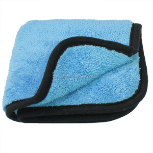 Serviette de séchage pour voiture EVERTOOL Car Care 1200gsm, bleu ciel, microfibre moelleuse, haute densité, pour le lavage et le detailing automobile - Product Image 5
