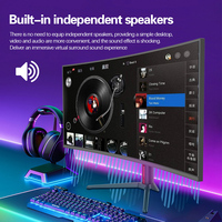 Monitor Gaming Curvo LED de 38 Pulgadas, PD65W, 4K, 100HZ, Baja Emisión de Luz Azul, PBP, con IPS NEGRO para Uso en Oficina