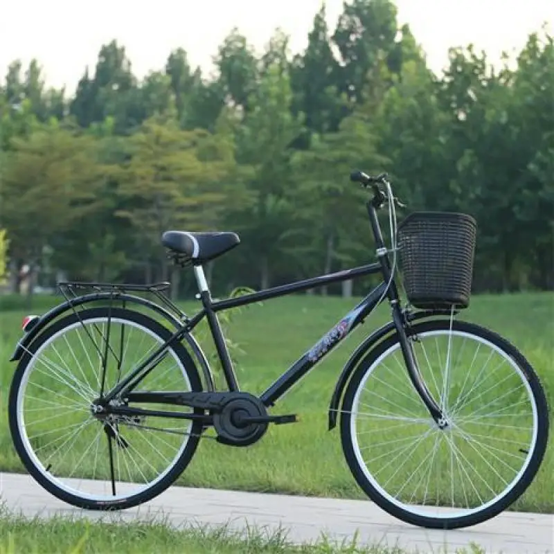 26 дюймов дорожные велосипеды Тормозная Линия из углеродистой стали Классический Ретро стиль Односкоростной Городской велосипед для взрослых
