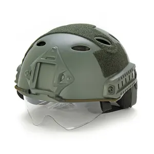 保護ヘルメットCSゲーム戦術的な高速PJヘルメットと保護ガラス高速ヘルメット