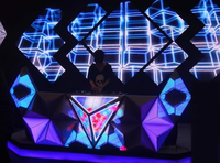 Fabricante de pantallas LED RGX P5mm Pantalla LED de DJ personalizada para interiores Barras nocturnas Escenario Destacado Consola de DJ Pantalla LED a todo color