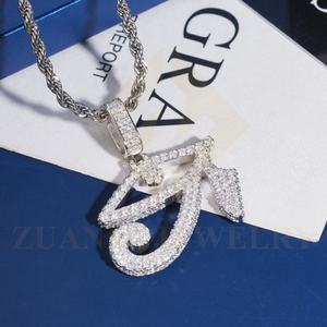 RTS จี้เพชรโมอิส925สีเงินสีขาวชุบทองจี้น้ำแข็งพร้อมจัดส่งเครื่องประดับที่ดี - Product Image 6