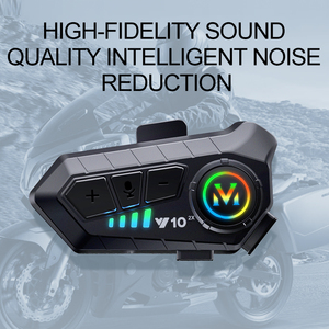 2024 nuevo casco de motocicleta 300m intercomunicador auricular inalámbrico motocicleta Bt auriculares con IPX6 impermeable larga espera 300 horas - Product Image 2