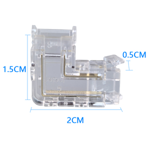 Conector COB L de 8 mm para <span class=keywords><strong>Tira</strong></span> de Luz <span class=keywords><strong>LED</strong></span>, para Armario, Gabinete, Clóset - Product Image 2