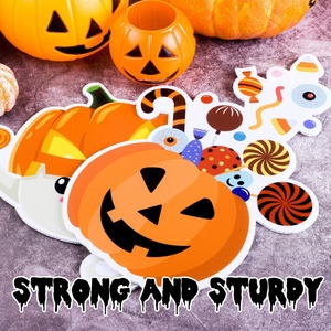 Letras de Calabaza de Halloween para Decoración Exterior de Jardín, Letrero de Patio de 4mm de Grosor con Diseño 'Boo Trick Treat' y Estaca, Cortado con Precisión a partir de Material de Alta Calidad - Product Image 2