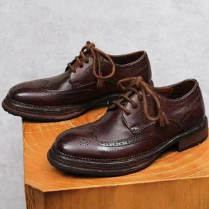 Zapatos Oxford de Hombre Goodyear, Elegantes, con Cordones, Transpirables, Antideslizantes, Cómodos, de Cuero Vacuno, Casuales y Formales - Product Image 4