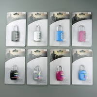 Mini cintre à Code mot de passe, emballage à ampoules, 10 pièces, 25mm, 40mm, 50mm, 20mm, couleur，verrouillage de sécurité
