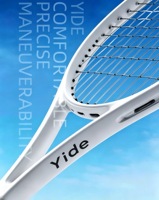 Raquette de tennis professionnelle entièrement en carbone, raquette légère intégrée pour adultes, idéale pour l'entraînement quotidien et la compétition