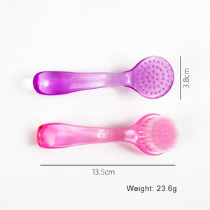 แปรงทำความสะอาดเล็บด้ามยาว สีชมพูใส ม่วง ฟ้า สำหรับทำความสะอาดนิ้วมือ ขจัดฝุ่น ขัดทำความสะอาด สำหรับทำเล็บ ขายส่ง - Product Image 3