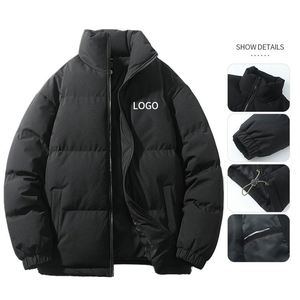 เสื้อแจ็คเก็ตบอมเบอร์แบบสบายๆ สำหรับฤดูหนาว  แบบ unisex  สำหรับผู้ชาย  ปิดด้วยซิป  หนา อุ่น กันลม  บุด้วยขนเป็ด 100% - Product Image 4