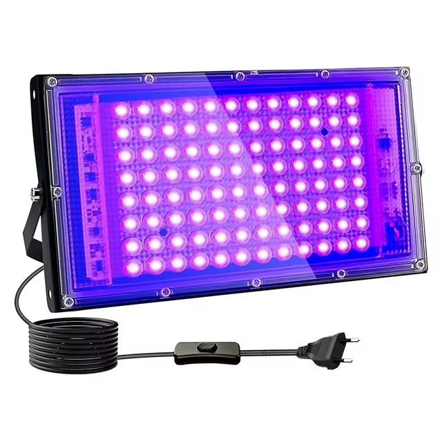 High Quality 395nm 50 100 150 200w UV LED Flood Light UV Black Light Stage Lamp Manufacturer Price Blacklight LED Floodlight