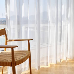 Tende in Tulle bianco Super morbide per la decorazione del soggiorno moderno velo Chiffon tende in Voile trasparente - Product Image 6