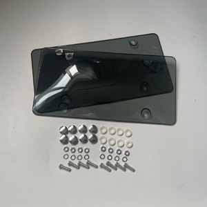 Paquete <span class=keywords><strong>de</strong></span> 2 cubiertas protectoras negras para matrícula <span class=keywords><strong>de</strong></span> coche - Product Image 3