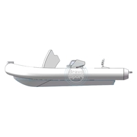 Bateau gonflable de luxe RIB 480 en aluminium Hypalon/Orca/PVC de 16 pieds avec terrasse