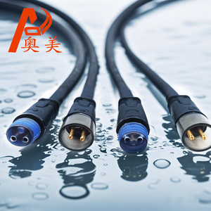 IP67 connettore di illuminazione <span class=keywords><strong>2</strong></span>/<span class=keywords><strong>3</strong></span>-Core isolato in PVC estrema resistenza alla temperatura presa rapida a prova di ruggine sistema di energia solare rame - Product Image 1