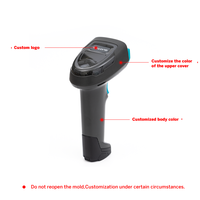GUOTAO Custom J6R 1D 2D Qr Code USB Barcode Scanner Gun Alternativa DS2278 Caja Registradora de mano inalámbrica Android Scanner Gun