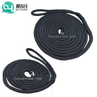 Cordes d'amarrage marines durables en nylon tressé et polyester PE, 3/4 de pouce, 16 mm, 18 mm, pour quais flottants, yachts et bateaux, certifiées CE