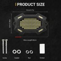 Lampu Batu LED Putih Murni 8pcs 184 LED dengan Casing Aluminium Kekuatan Tinggi IP68 Tahan Air untuk Jeep Truk ATV SUV 12V