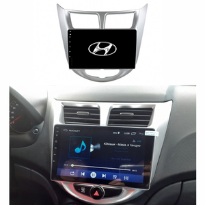 Bostar — lecteur DVD de voiture 9 pouces, autoradio, sous <span class=keywords><strong>Android</strong></span>, avec fonction stéréo, pour Hyundai Verna l25 accence 2010-2014 - Product Image 2