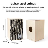 Cajon en bois de bouleau Waltert Walter avec tabouret de percussion à percussion manuelle