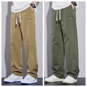 Pantalons chino amples pour hommes 2025 |    Pantalons décontractés pour hommes, polyvalents pour le quotidien/le hip-hop, avec une couleur unie tendance et un tissu durable - Product Image 1