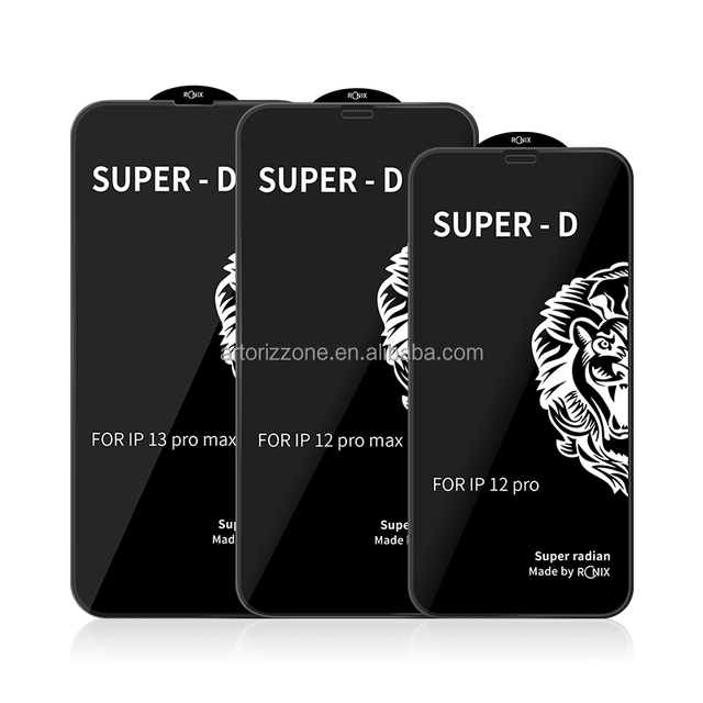 Factory Direct Sell Big Edge SUPER D Full Glue Tempered Glass Screen Protector for iphone 13 /for iphone 12/for Tecno