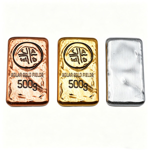 Customized Heavy Duty Gold Silver Copper Electroplated Modern Traditional Sculpture Block Mini Prop for Film Movie TV Decor - Product Image 1