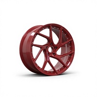 Jantes monobloc forgées en aluminium TR 17/18/19 pouces pour voitures, finition polie, design 10 rayons, ajustement universel
