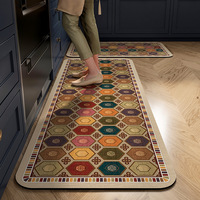 Tapis de cuisine vintage en terre de diatomée, facile à nettoyer, résistant à la saleté, absorbant l'eau et l'huile, antidérapant, rembourré, doux, vente en gros