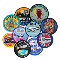 Chapeau de créateur en tissu tissé avec logo brodé à repasser sur les badges de broderie pour les vestes, les chapeaux et les vêtements
