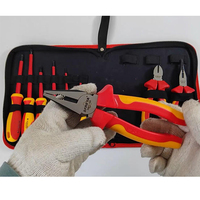 S670A-9 SFREYA VDE 1000V étui à outils d'isolation isolée double couleur 9 pièces kit de tournevis et pinces