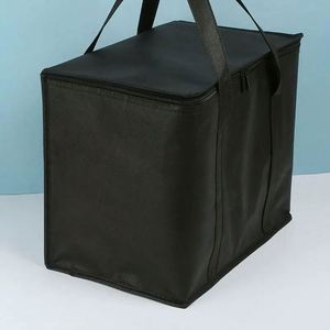 Custom Large Heavy Duty Insulated Aluminum Foil Cooler <b>Bag</b> Washable Collapsible Ice <b>Cooling</b> <b>Bag</b> with Reinforced Side Handle - Product Image 2