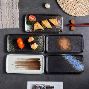 Piatto da Portata Rettangolare in Ceramica di Alta Qualità con Fondo Piatto, Piatto da Sushi in Porcellana, Vassoio Personalizzabile <span class=keywords><strong>per</strong></span> Alimenti, Stoviglie da Ristorante - Product Image 5