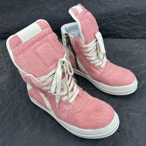 Luxurious designer high-quality mohair casual walking shoes, genuine leather thick sole, fashionable short boots for women - Product Image 2