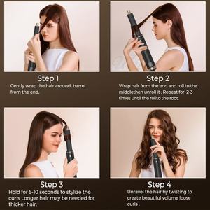 Brosse à friser 5 en 1 interchangeable avec logo personnalisé Brosse à friser Sèche-cheveux électrique 110000 tr/min Airstyler - Product Image 6