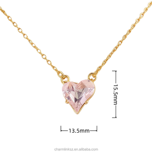 नई फैशनेबल Nfc Gemstone हार 13.56mhz RFid स्टेनलेस स्टील गहने nfc उपहार दिल के आकार हार छुट्टी उपहार - Product Image 2