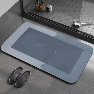 Tapis de bain en terre de diatomée Prosperous Age 60x90cm antidérapant et absorbant pour salle de bain - Product Image 1