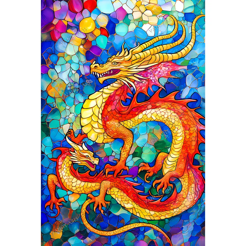 Vancy Arts Overbearing Dragon卸売ダイヤモンド絵画家の装飾ビッグサイズクリスタル絵画