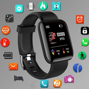 <span class=keywords><strong>Smartwatch</strong></span> Uomo Donna Orologio da Polso Intelligente con Notifiche Messaggi, Monitor Fitness, Braccialetto, Regalo di Compleanno, Orologio Elettronico per Android <span class=keywords><strong>iOS</strong></span> - Product Image 1