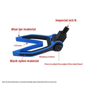 Support <span class=keywords><strong>de</strong></span> canne à pêche en nylon <span class=keywords><strong>de</strong></span> style européen ZJT-VT49, support réglable en forme <span class=keywords><strong>de</strong></span> <span class=keywords><strong>V</strong></span> pour canne <span class=keywords><strong>de</strong></span> mer, <span class=keywords><strong>fourche</strong></span> porte-canne, accessoire 3/8 pouce - Product Image 3