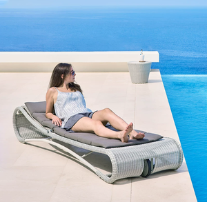Modern Mail Order Hot Selling <strong>Cheap</strong> Outdoor S-shaped Adjustable Sunbed Stackable Chaise <strong>Sunlounge</strong> Chair Sunbathing Recliner Set - Product Image 3