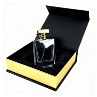 Flacon de parfum vide en verre carré personnalisé de 30 ml, 50 ml, 100 ml avec diffuseur à bâtonnets et coffret cadeau personnalisé pour parfum masculin