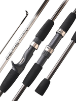En gros, Combo canne à pêche spinning 1,8 m et moulinet, Kit complet d'équipement de pêche pour eau douce, pour achigan, brochet, snapper