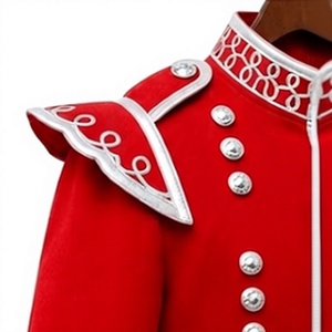 Veste Doublet Écossaise Rouge pour Homme, 100% Laine, Hiver, Imperméable, Respirante, Style Uniforme, Performance Scénique, Vêtement d'extérieur - Product Image 5