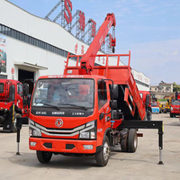 Dongfeng 4x2 Kleiner LKW mit Geradkran Shenbai 4-Tonnen Hydraulischer Teleskopkran Lastwagen mit Kran