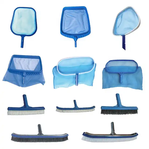 Nouveauté <span class=keywords><strong>Poolstar</strong></span> P1305, écologique, pelle à feuilles de piscine en aluminium télescopique à 3 sections, poignée en plastique, longueur totale 120 cm - Product Image 1